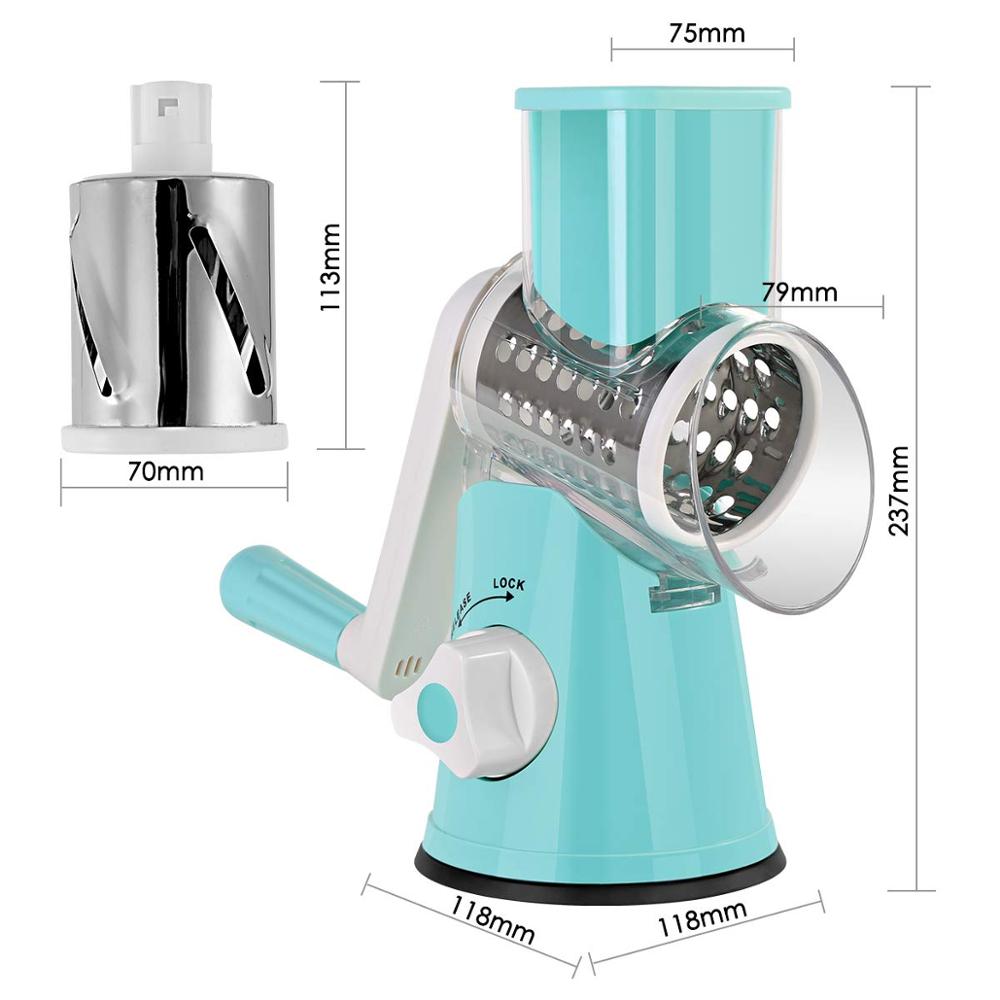 Manual Vegetable Cutter Slicer Multifunctional Round Mandoline Slicer Potato Cheese Kitchen Gadgets Kitchen Accessories