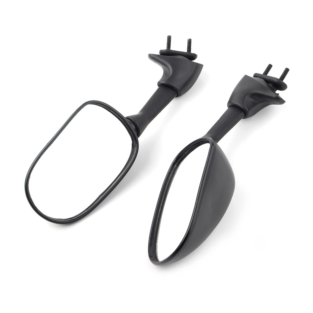 Motorcycle Left & Right Side Rearview Mirrors Rear View Side Mirror for Yamaha YZF R6 2001 2002 Black