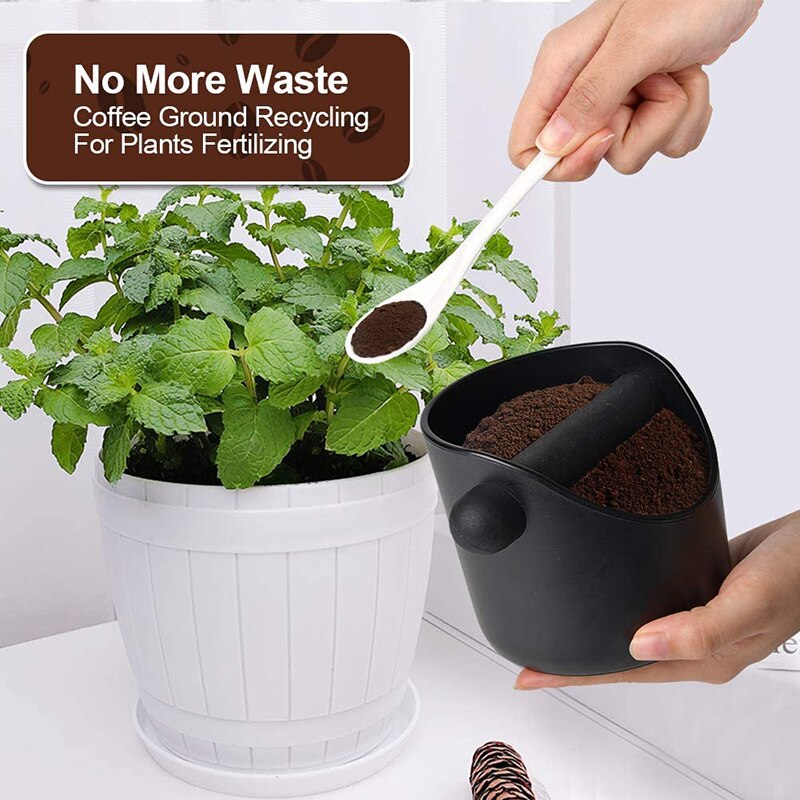 ABS Shock-absorbent Espresso Knock Box Anti Slip Coffee Grind Dump Bin Waste Bin with Detachable Knock Bar For Barista