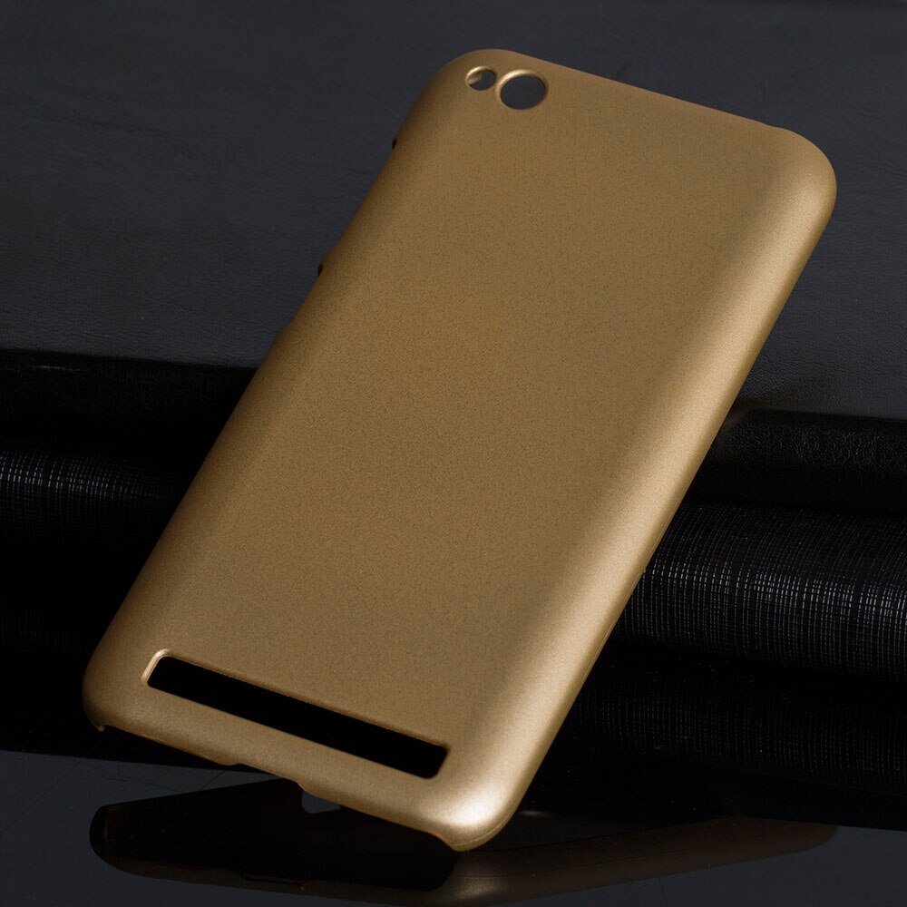 Matte Plastic Coque Cover 5.0For Xiaomi Redmi 5A Case Voor Xiaomi Redmi 5A Redmi5A Telefoon Terug Coque Cover Case: Golden