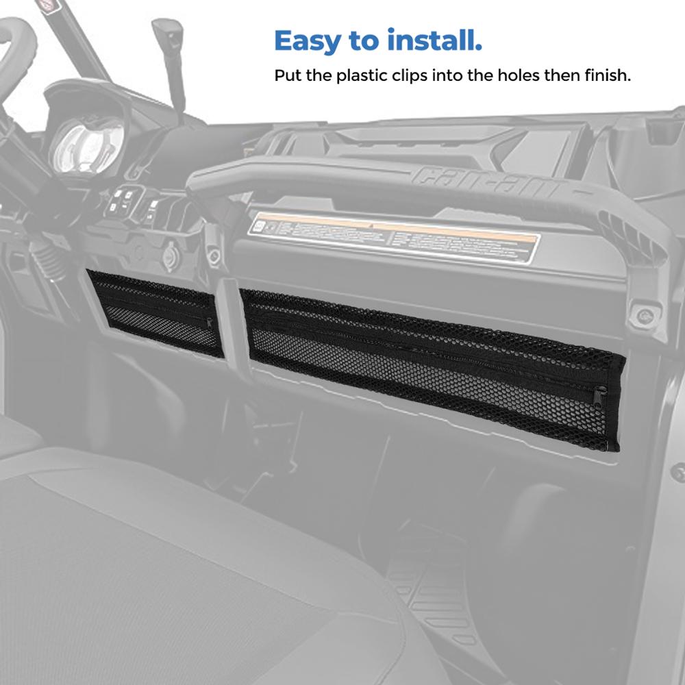 Defender HD8 HD10 UTV KEMIMOTO Dashboard Dash Storage Basket And Nets for Can-Am Defender HD8 HD10 MAX 715003129