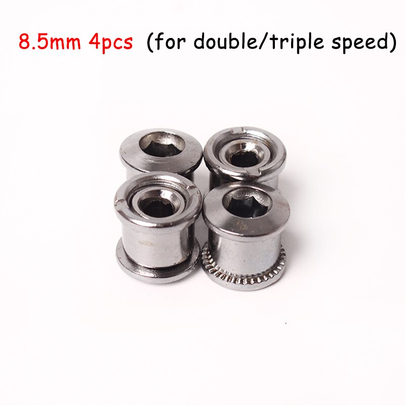 Krsec 4 kpl mtb eturattaan pultit 6.5mm 8.5mm polkupyörän tiepultit maastopyörä titaani kampiruuvi pyöräilytarvikkeet kampisarjalle: 4 kpl pultit 8.5mm