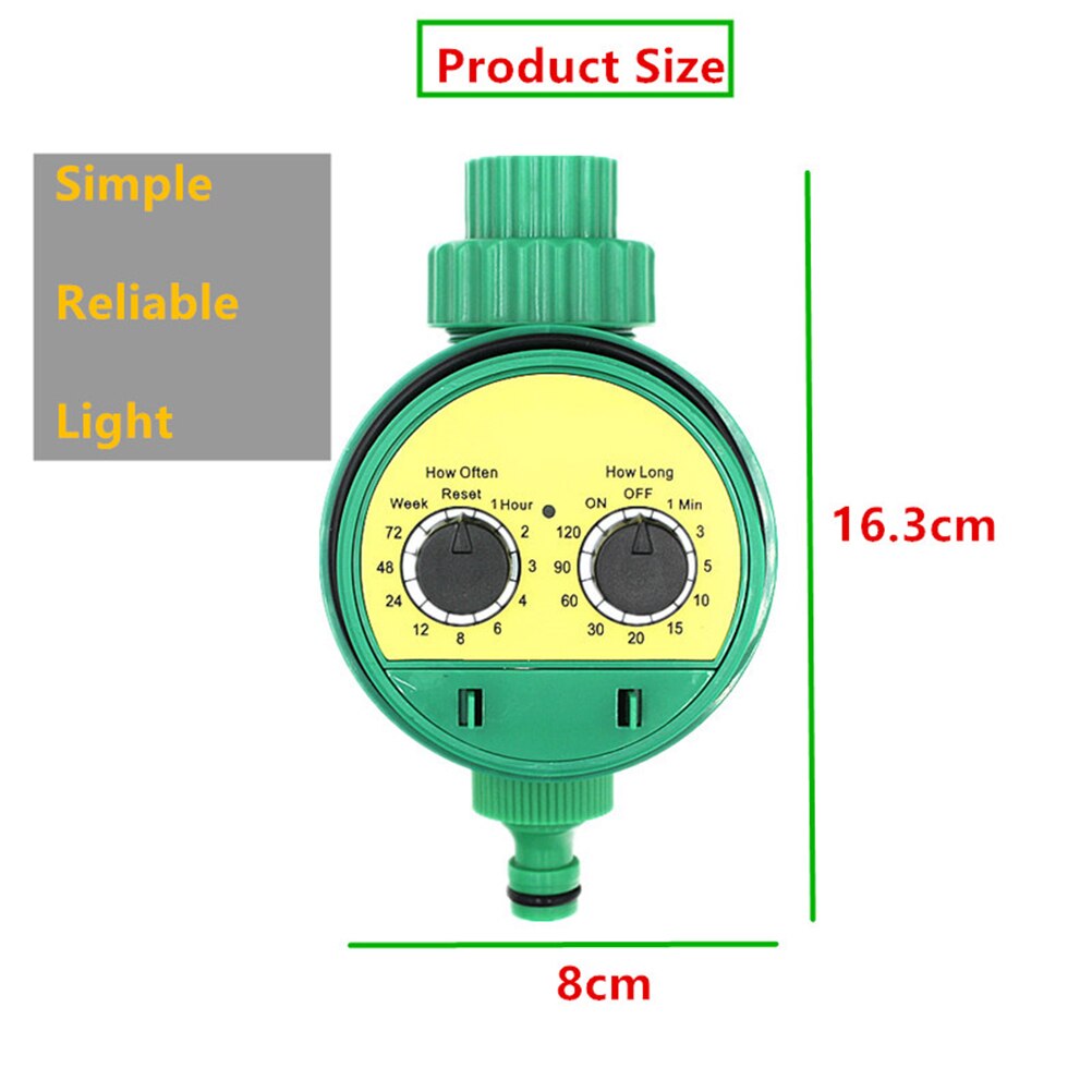 1 Set of 40M DIY Micro Drip Irrigation System Plant Self Watering Cooling Device Garden Hose Kit - Timer