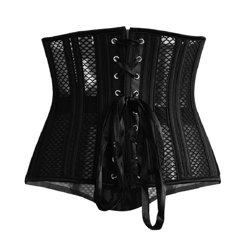Women's Waist Training Corsets Underbust Heavy Duty Steel Boned Hourglass Silhouette Body Shaper Steampunk Slim Belt Shapewear