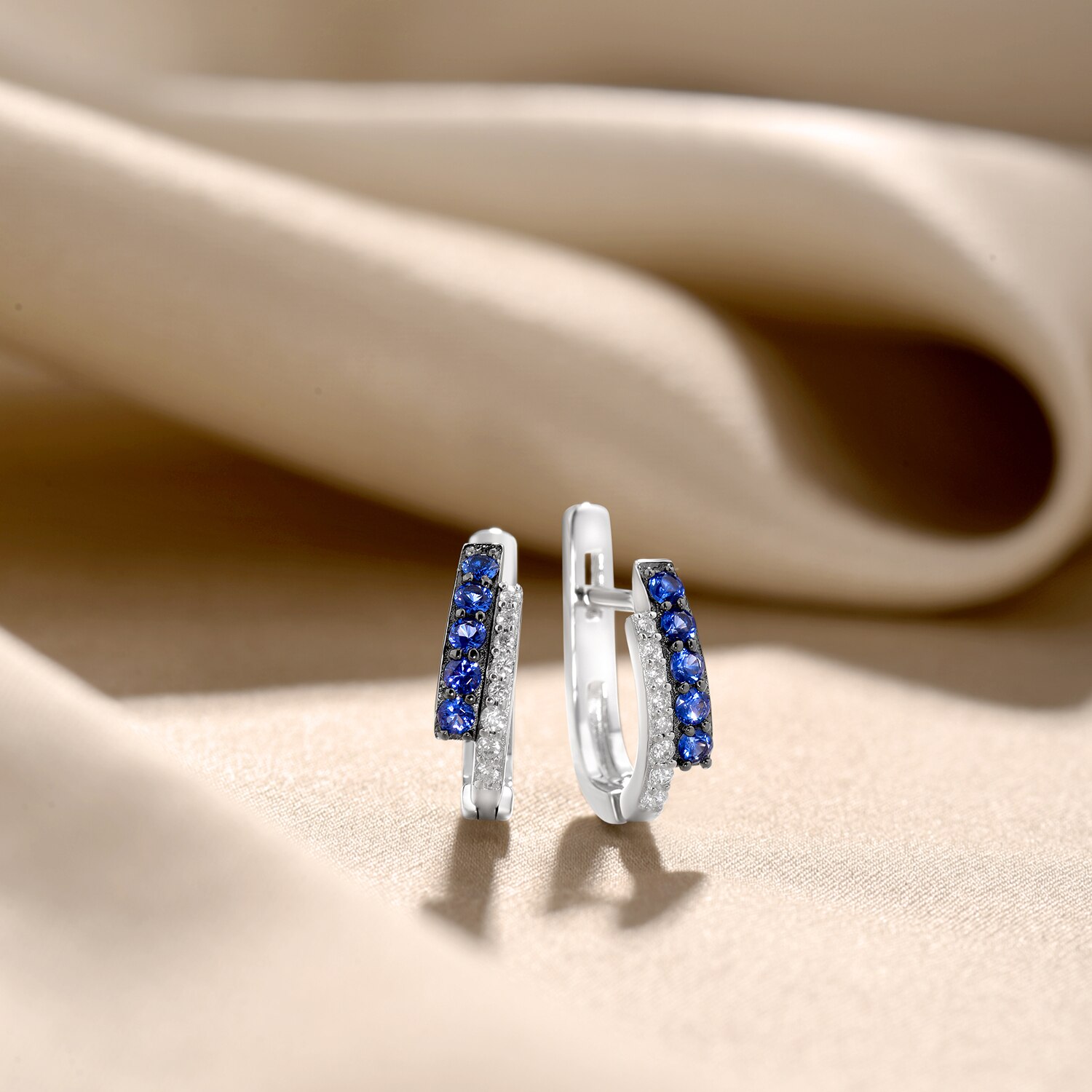 Santuzza Zilveren Oorbellen Voor Vrouwen 925 Sterling Zilveren Oorbellen Zilveren 925 Met Stenen Zirconia Brincos Sieraden