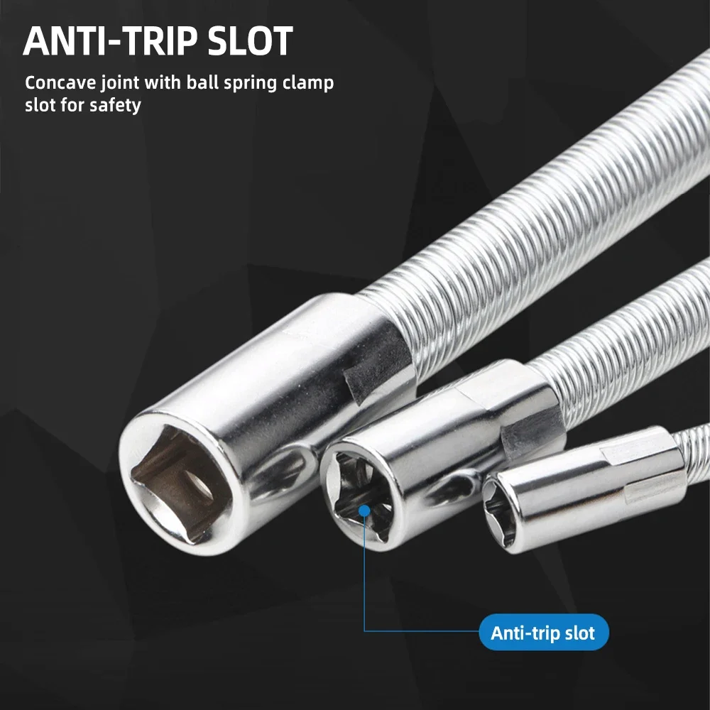 Drive Socket Extension Bar Adapter Connective Rod Flexible Shaft Conversion Head High Torque Ratchet Wrench Electronic Drill