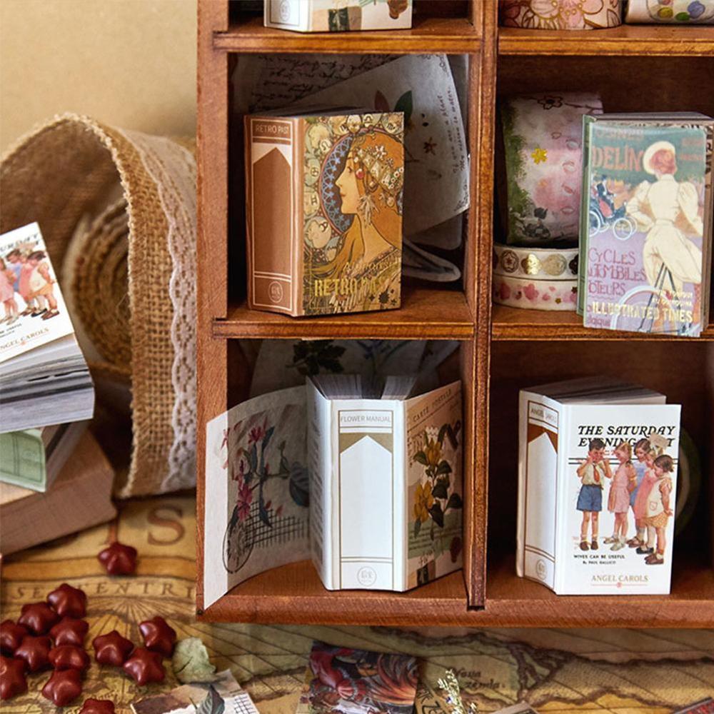 200 sheets/pack Paper Retro Material Card Letter Paper Sticker Stationery Note Page Journal Material DIY Deco Write Base St O2Z5