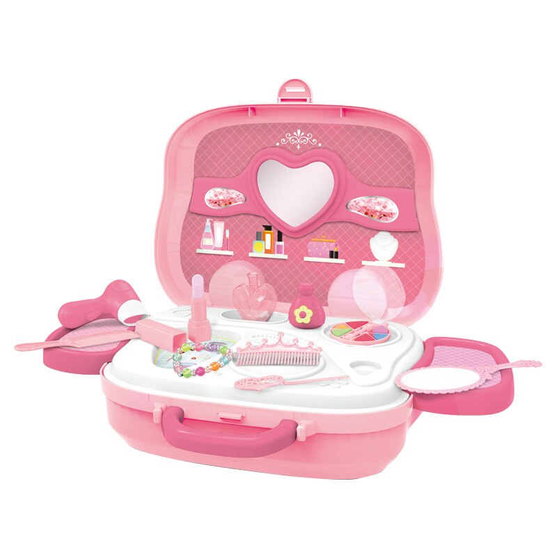 Fantasiespel Kinderen Beauty Mode Speelgoed Simulatie Plastic Keuken Koken Servies Make Up Gereedschap Set Arts Supermarkt Koffer: 903 Accessories