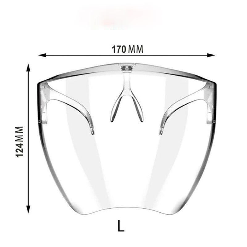 Gennemsigtige beskyttelsesbriller ansigtsskærm hjelm holdbar beskytte sikkerhedsmaske hjelm mtb cykelbriller beskyttelsesbriller