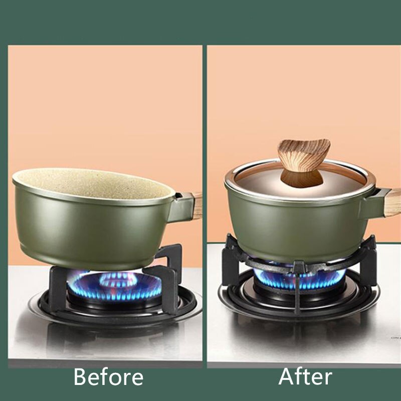 Gasfornuis brander, standaard, ijzeren gasfornuis, fornuis, opzetstuk wok ring, gasfornuis, standaard voor gasfornuis, pannendrager voor kooktoestel voor koffie op gaskookplaat, melkkoker