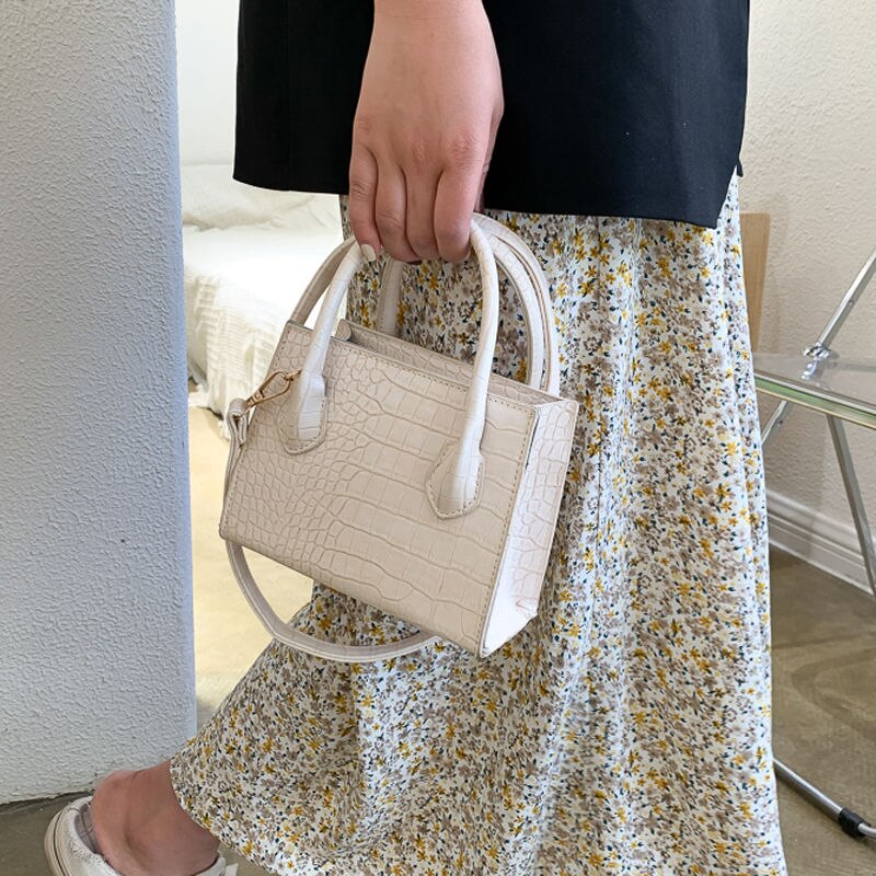 Crocodile modèle PU cuir sacs à bandoulière pour femmes chaîne femme épaule sacs à main Mini sacs à main voyage sac à bandoulière