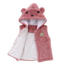 Baby jongens meisjes hooded vest Katoen dikke peuter twee-tone Vest herfst winter lente warm baby kinderen kids kleding 6-24M