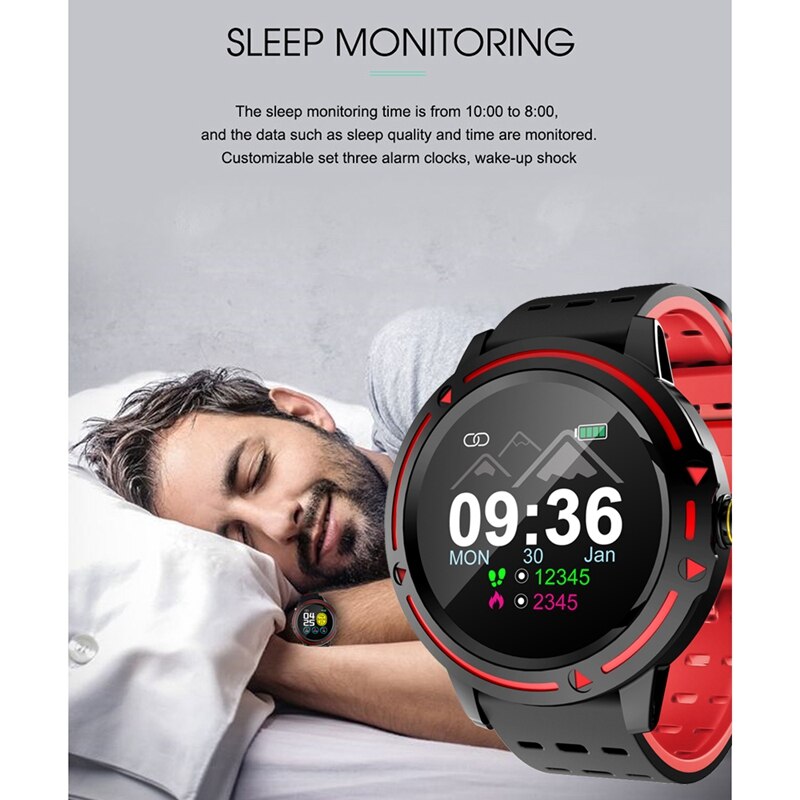 V5 slimme horloges sport armband fitness tracker bloeddruk hartslag voor xiaomi ios android: Rood