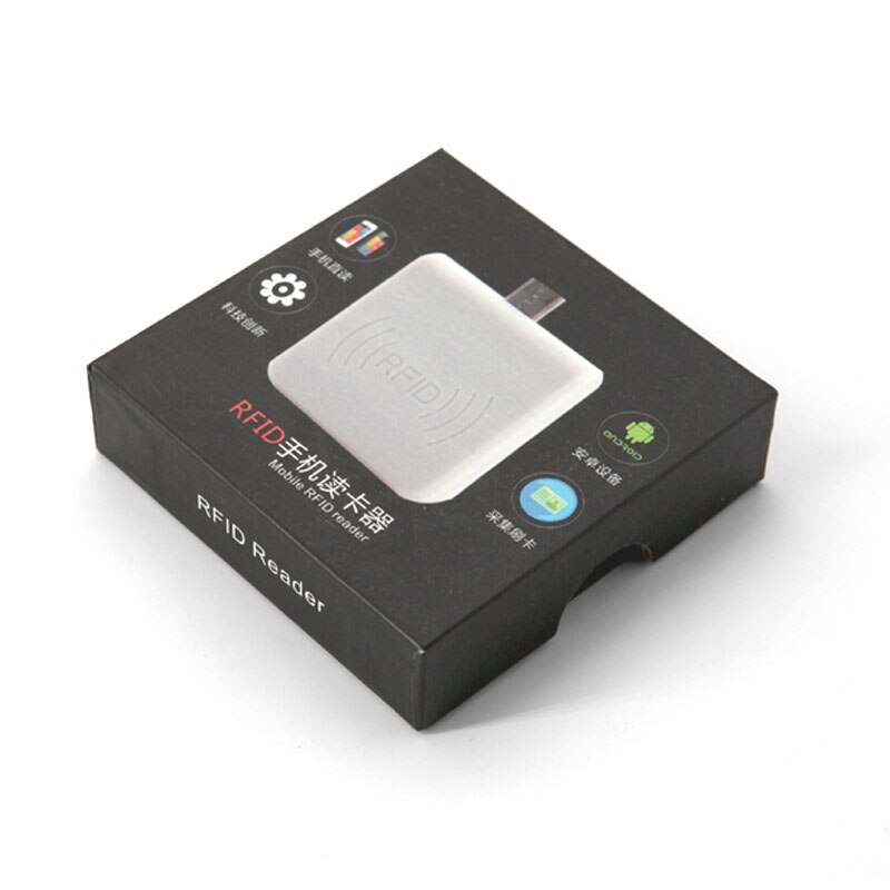 Lector RFID Mini USB para teléfono móvil Android, dispositivo de identificación de 125Khz, EM4100 TK400, OTG Mirco/tipo, más pequeño y rápido, 1 unidad