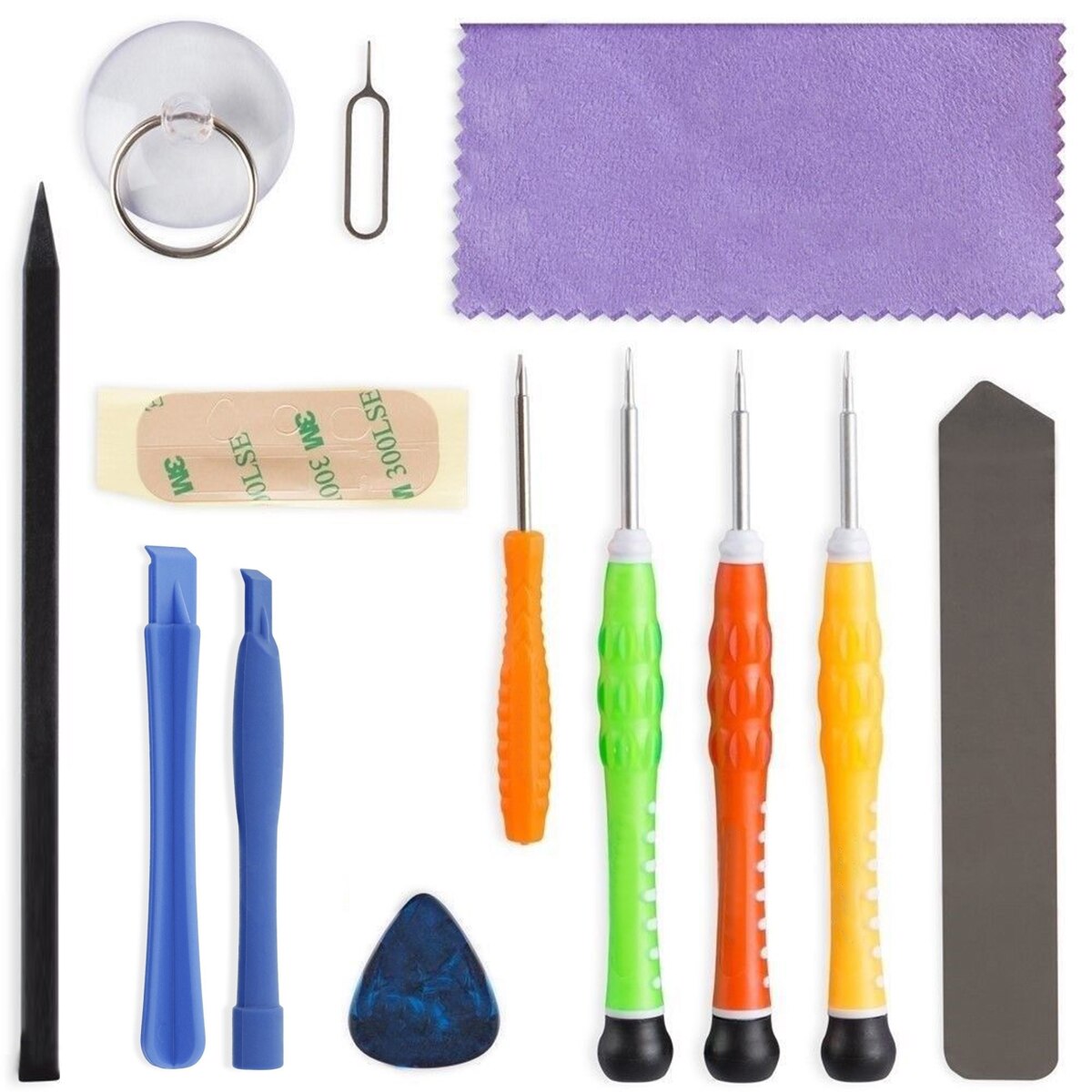 Professionele Gsm-scherm Opening Reparatie Gereedschap Kit Schroevendraaier Tangen Set (Willekeurige Kleur): 13pcs