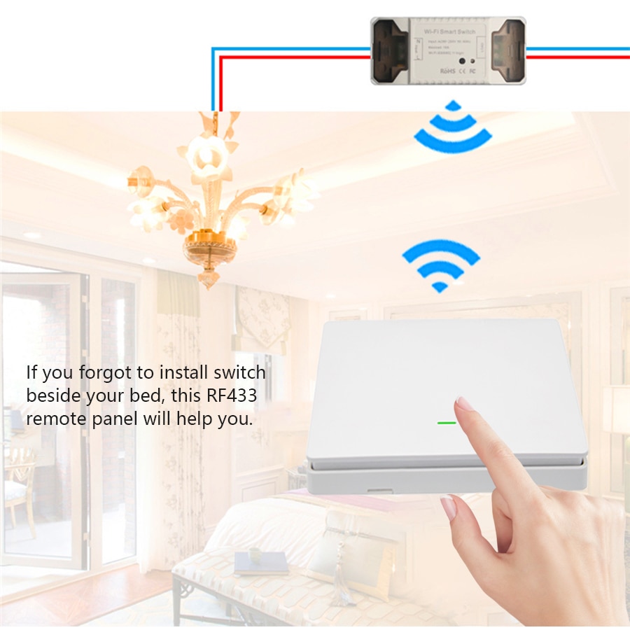 EJLINK Smart Switch Wifi Fernbedienung Smart Home Automation Arbeitet mit Alexa Google Home Drahtlose Licht Schalter DIY Modul