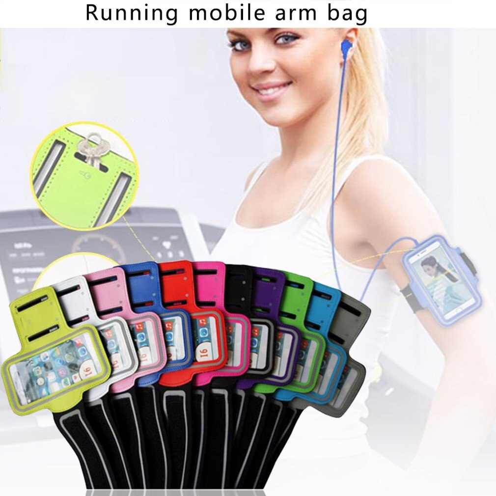 Sports Phone Holder Armband Case 4.9inch-6inch Arm Band Universal Outdoor Running for Iphone 11 Pro Max X XR 8 Plus Samsung Note