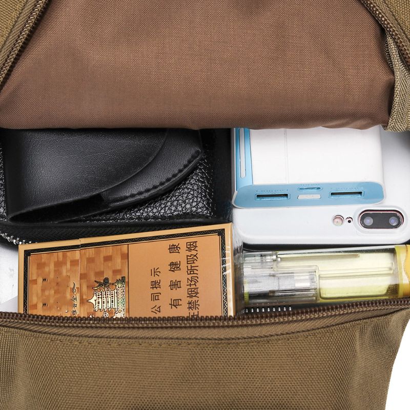 Heren schoudertas nylon borst schouder crossbody multifunctionele anti-diefstal outdoor sporttas