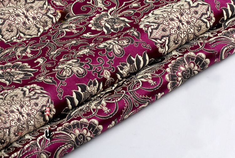 75 x 50cm brokade silke stof damask jacquard tøj kostume polstring møbler gardin tøj materiale patchwork: 8