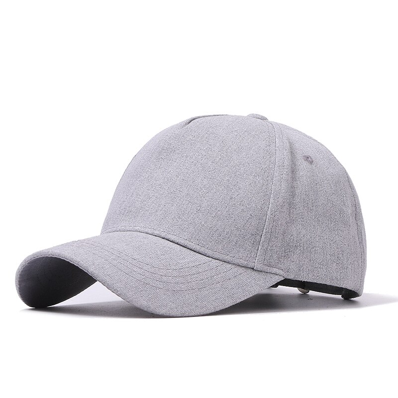 Solid farge baseball caps dame menn merke snapback gorra cap street hip hop caps hatter for damer svart grå baseball cap: En