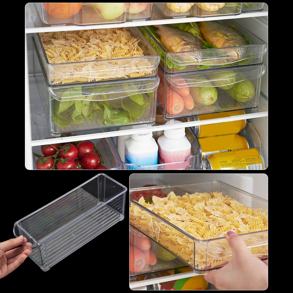 Plastikowy typ szuflady przezroczysta lodówka świeże pudełko taca na jajka mrożjeden pojemniki robić przechowywania pudełka robić przechowywania żywności akcesoria kuchenne