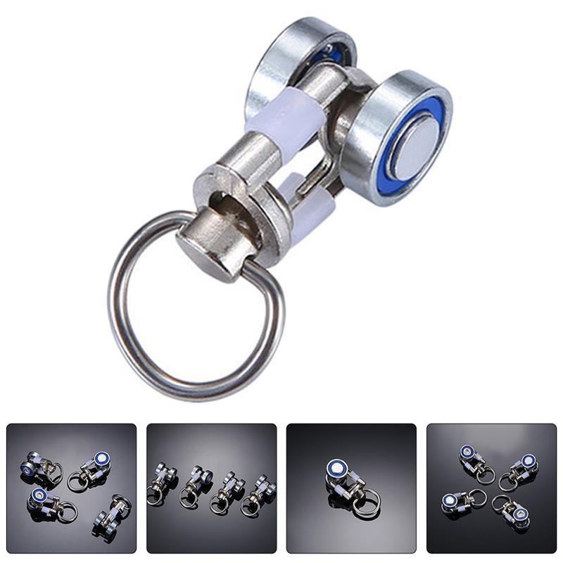 10 stks Gordijn Accessoires Metalen Lagerrol Alle Legering Lager Wiel Gordijn Spoor Roller Metalen Gordijn Katrollen Gordijn