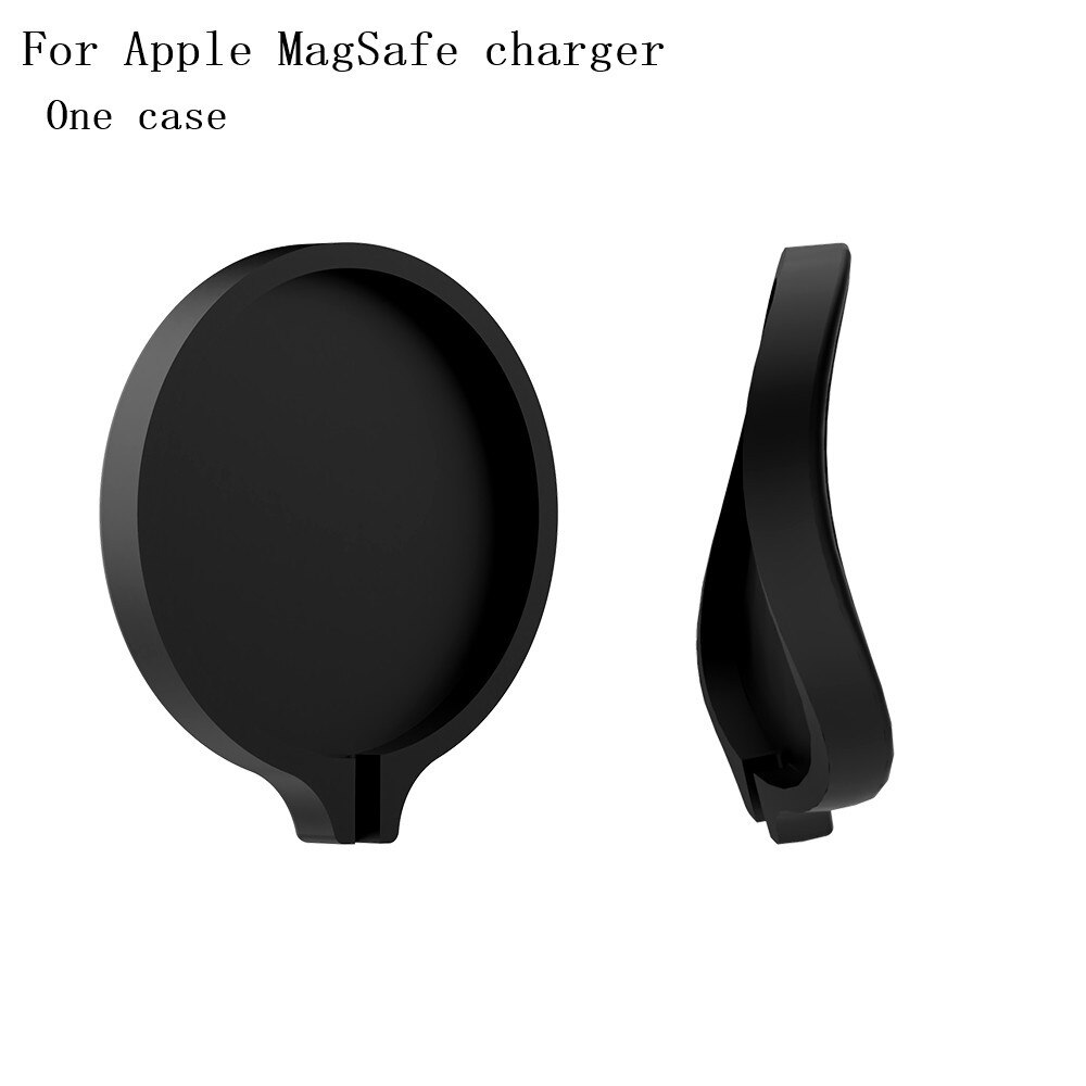 Für Apple MagSafe ladegerät fall luxus Staub-beweis klebe auto anti halterung silikon Für Apple MagSafe ladegerät fall: K8-Black