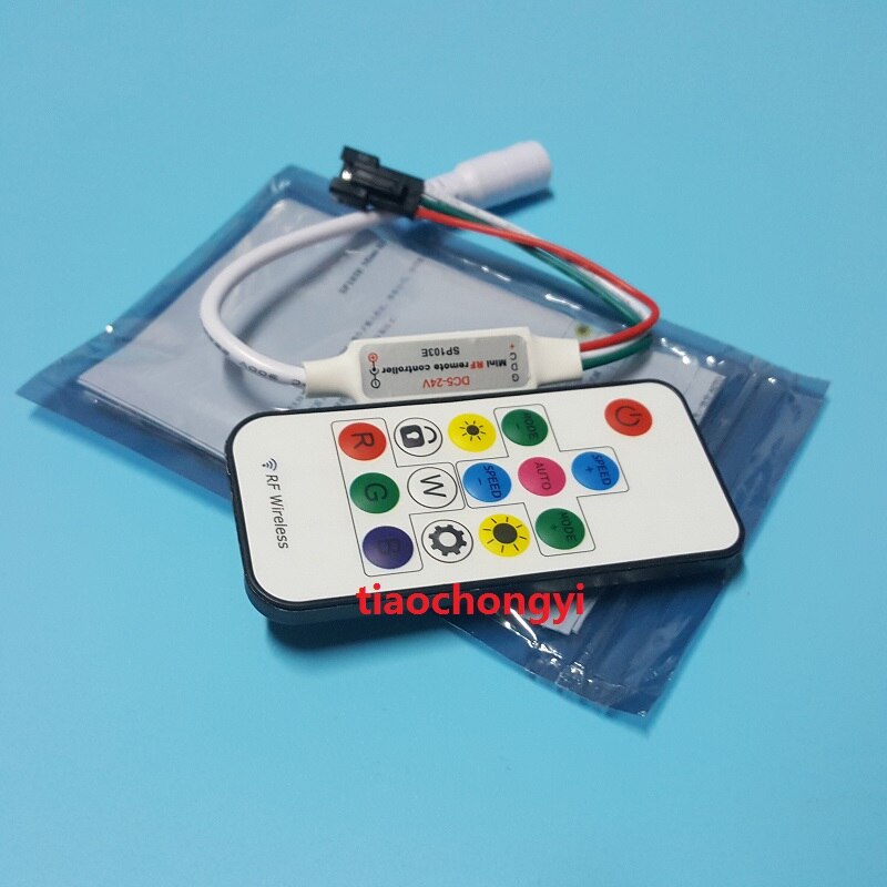 SP103E 5-24V Mini-RF wireless remote controller for led strip WS2811 WS2812B