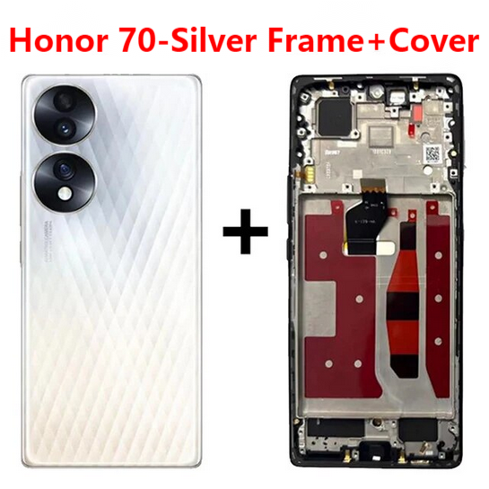 6.67'' OLED For Huawei Honor 70 Display For Honor 70 FNE-AN00 FNE-NX9 LCD Display with Frame Touch Screen Digitizer 100% Tested: Ivory