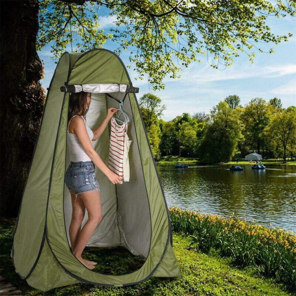 Portable Privacy Shower Toilet Camping Pop Up Tent Camouflage Anti UV function Outdoor Dressing Tent photography Tent