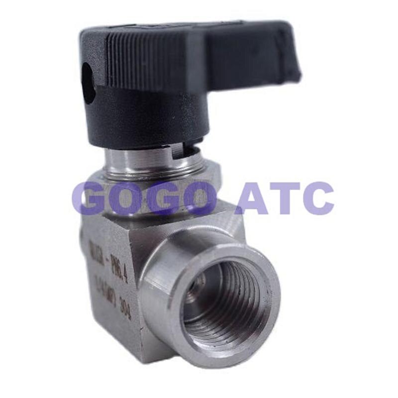Ball valve 1/4" inch female to male thread stainless steel 304 Panel straight through meter switch two way ball valve