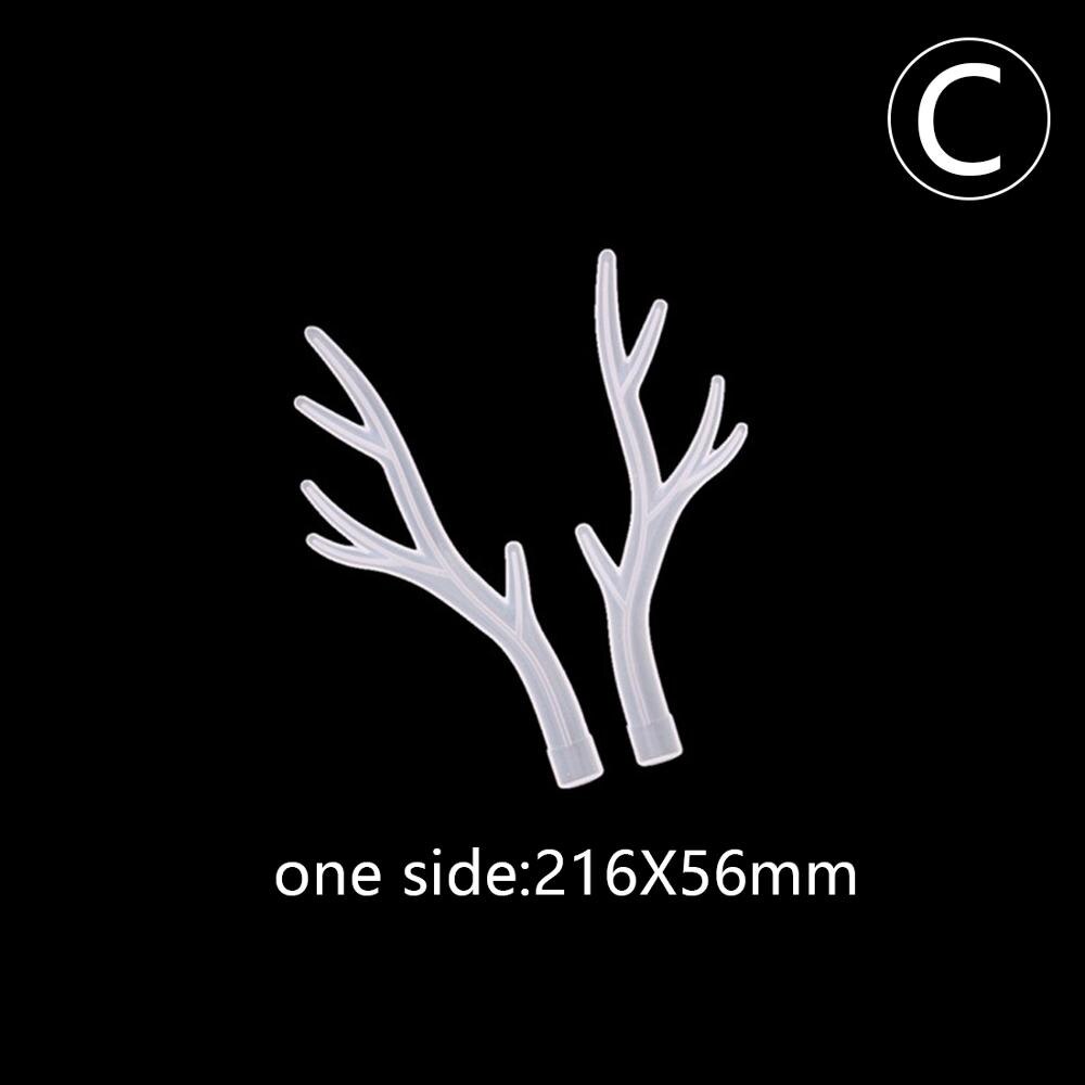 Silicone Mold Christmas Style Antler Tree Branch Jewelry Display Rack DIY Resin Crystal Epoxy Jewelry Tray Mould Tools: C-antlers
