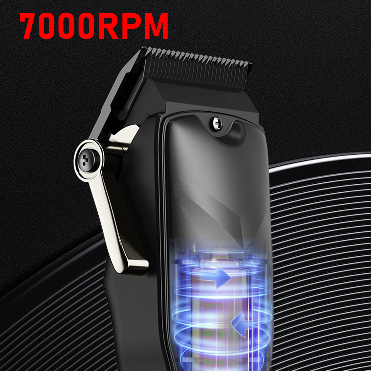 Hair Cutter Ceramic Blade Hair Cutting Machine LCD Display Hair Trimmer Machine USB Interface Clipper for Men