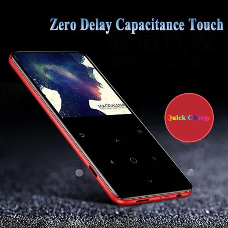 Bluetooth 4.1 Touch Button MP4 Music Player Bulit-in Speaker 8G/16G with FM Radio/Recording Portable Slim Lossless Sound Walkman