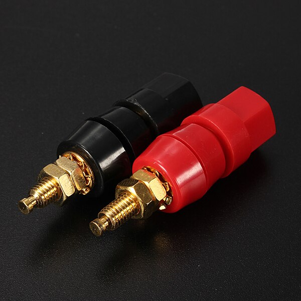 2 Stuks 48Mm Insulated Binding Post Audio Speaker Terminal Plug