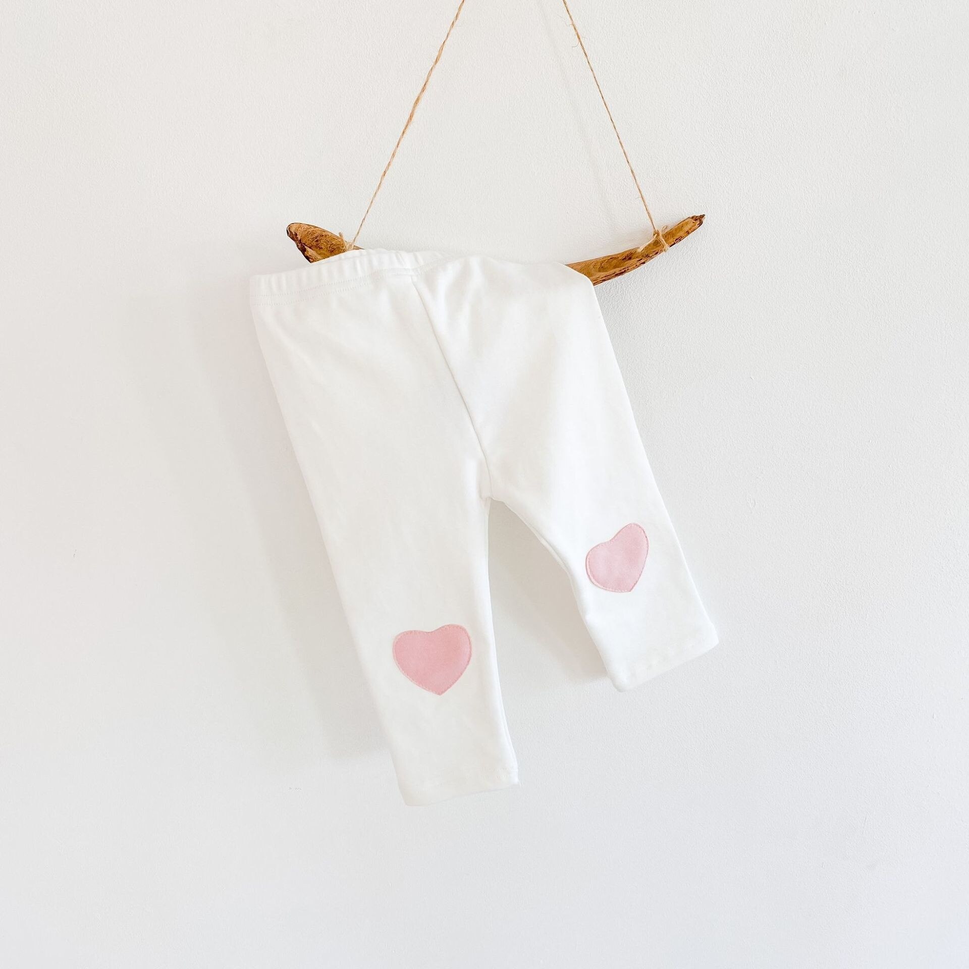 Herfst Baby Meisje Baby Liefde Doek Patch Nail Leggings Katoen Veelzijdige Broek