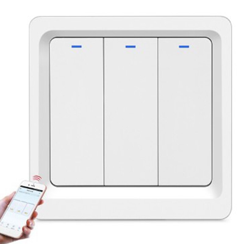 Wifi Remote Control Smart Switch Mobile Phone Voice Timing Button Smart Wall Wifi Switch