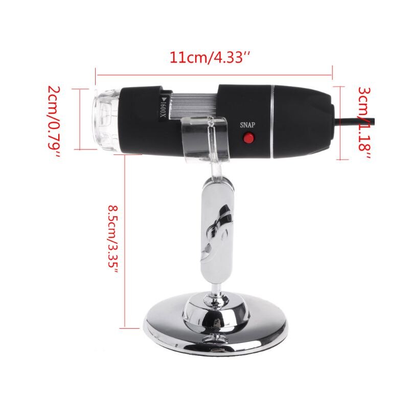 Plyisty Digitale Lupe 1000x - Handheld Mikroskop Mit 2,8 Zoll Display