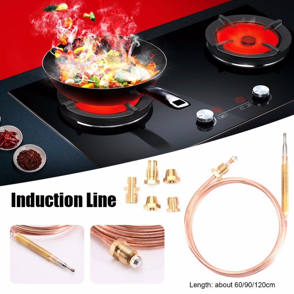 60cm 90cm 120cm Gas Valve Induction Line Thermocouple Water Boiler Gas Appliance 5 Fixed Parts Gas Thermocouple