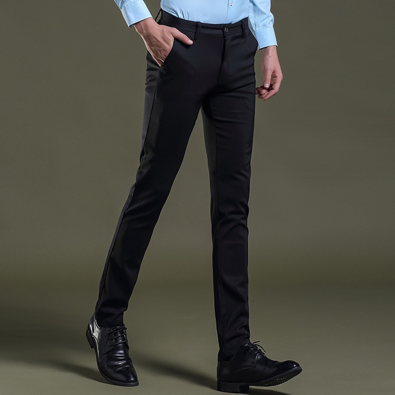 Heren pak broek slank nette broek pak broek zakelijk casual plus size bruiloft broek pakken heren broeken kantoor