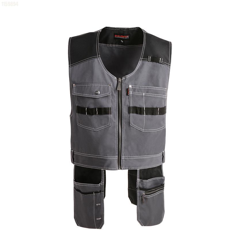 Mannen Outdoor Werkkleding Multi-Pockets Werkvesten Gereedschapsvesten Fotograaf Timmerman Monteur Tops: L / Beige
