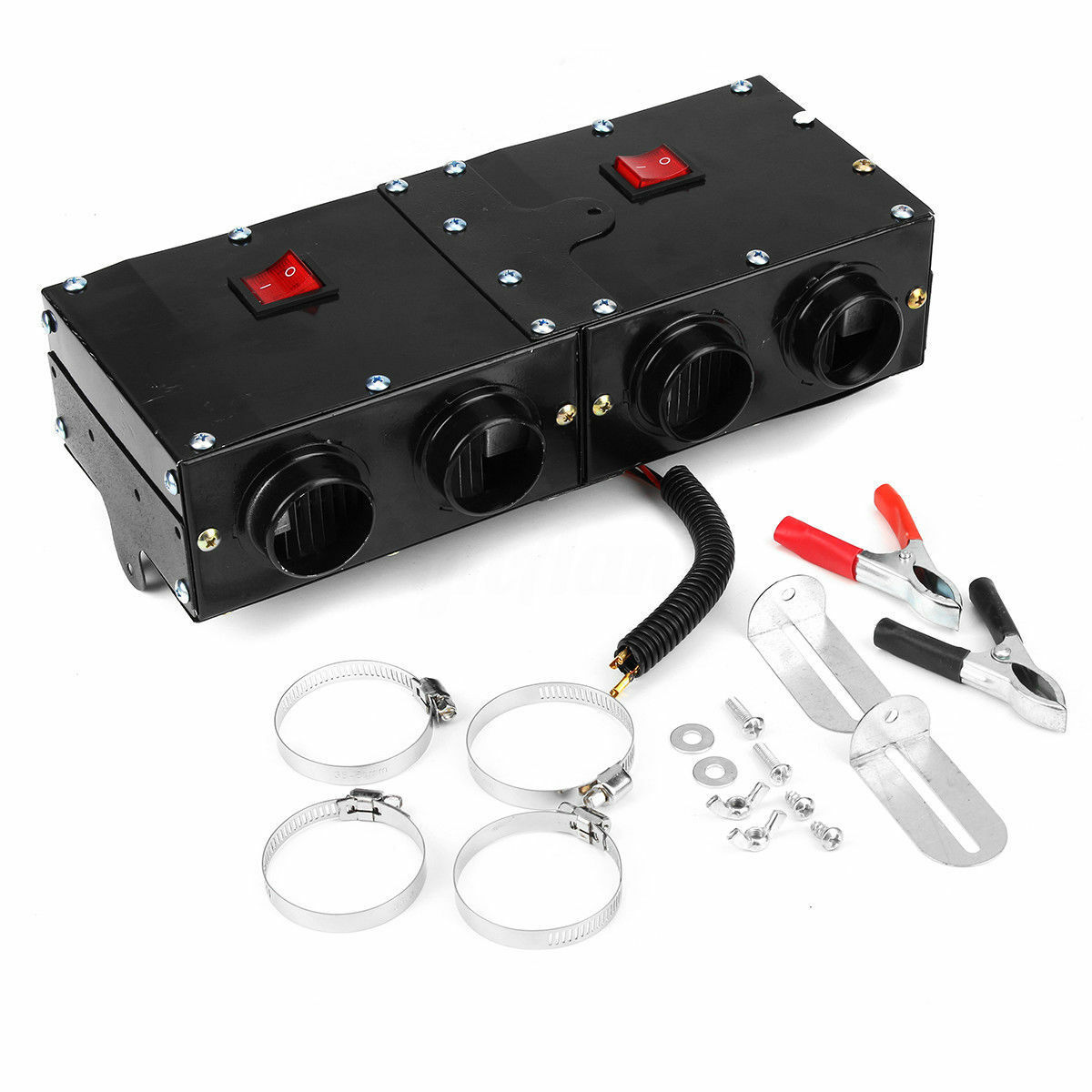 Portable 300W Universal Portable Car Heater 12V Auto Van Heating Air Heater Compact Defroster Demister Car Electric Appliances