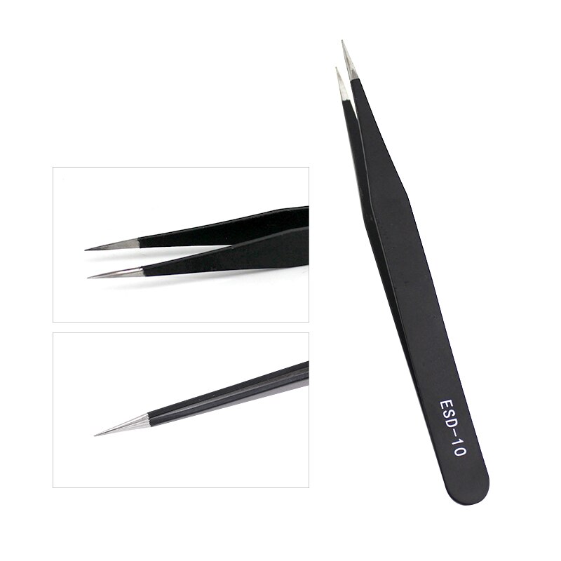 Nail Art Rhinestones Tweezers Stainless Steel Curved Straight Tweezer Nipper Picking Sequins Beads Stickers Nail Art Tool: Light Green