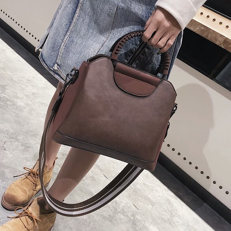 bolso de mano para mujer, de piel sintética, con de concha, bandolera, bandolera, de gran