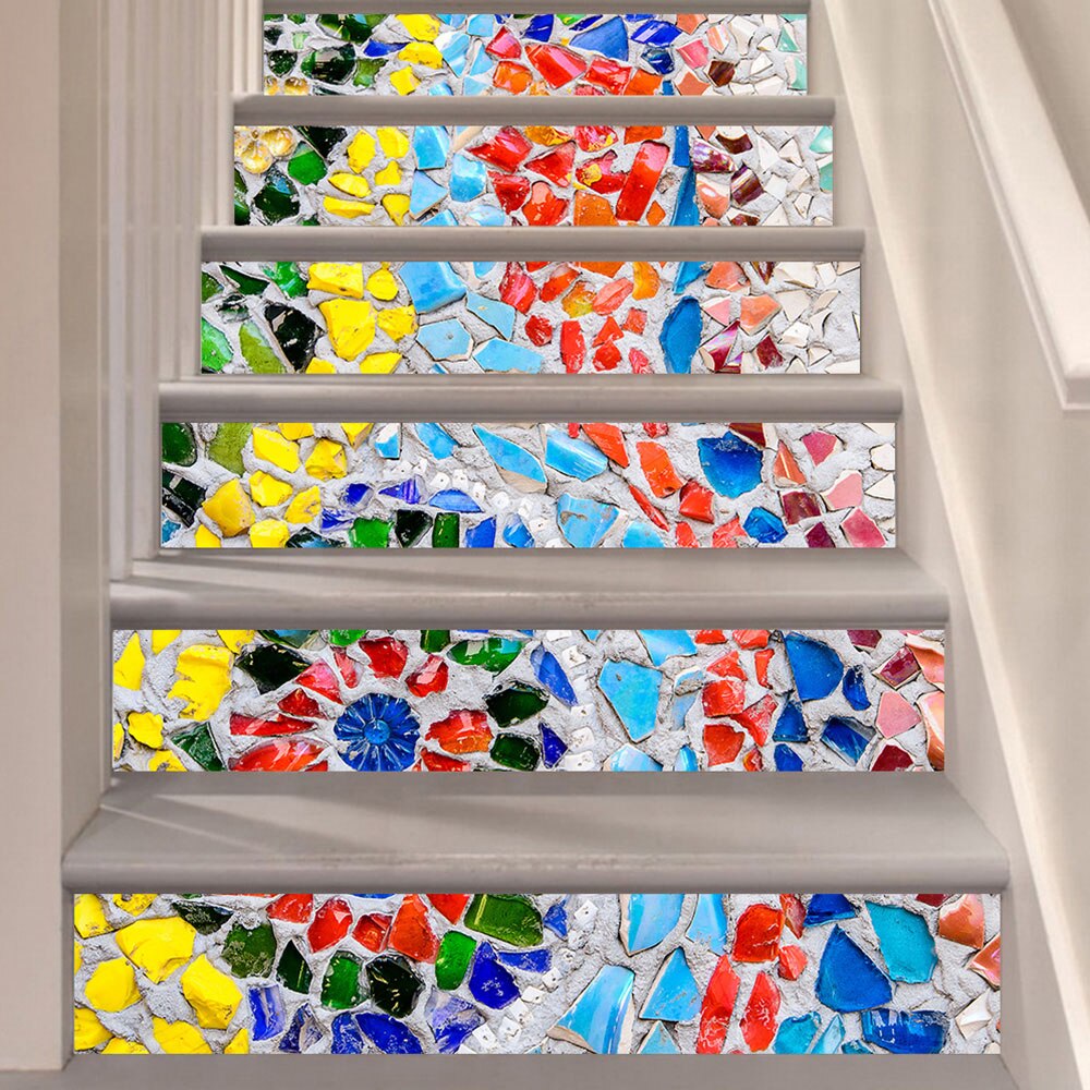 6PCS Floor Sticker Staircase Steps Stickers Riser ... – Grandado