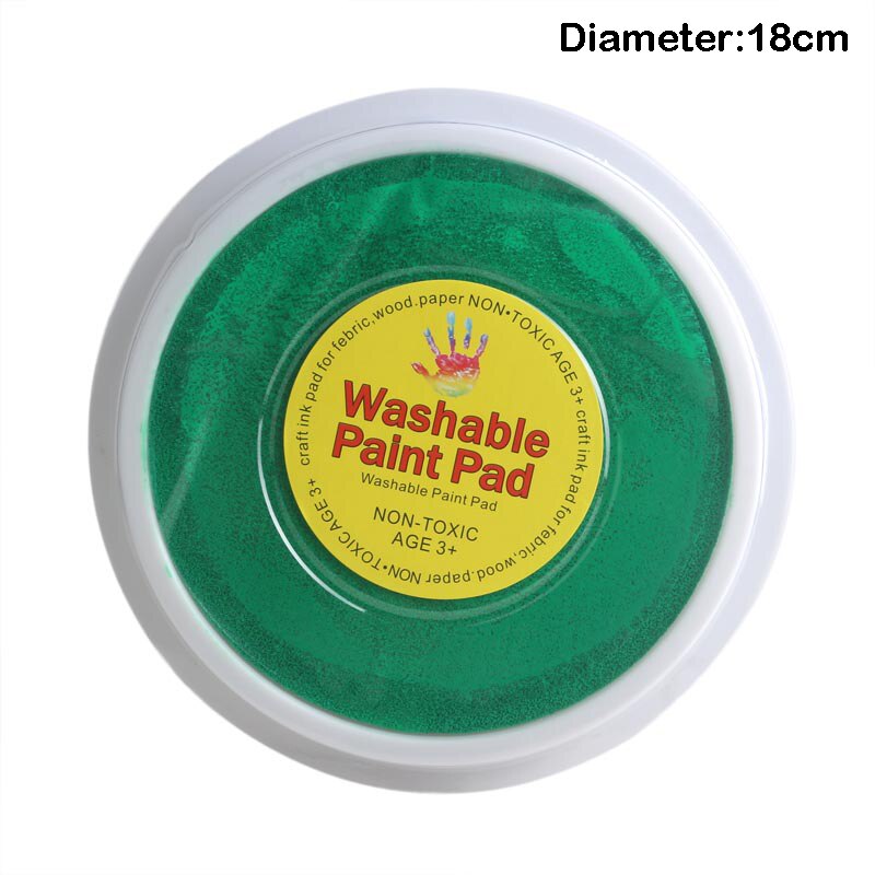 1PC 16-22CM Lots Colors Ink Pad Stamp DIY Finger Painting Craft Art Cardmaking Finger Painting Ink Pad Round Stamp Finger Print: J
