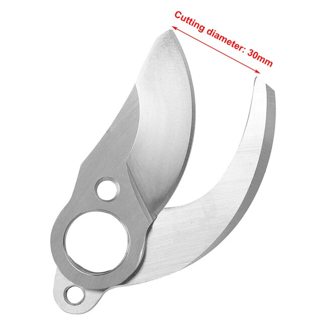 Juego de cuchillas de repuesto para tijeras de podar eléctricas, afiladas, resistentes al desgaste, cuchilla de corte inalámbrica, herramienta de jardín de 28/30MM, 1 Juego: 30MM
