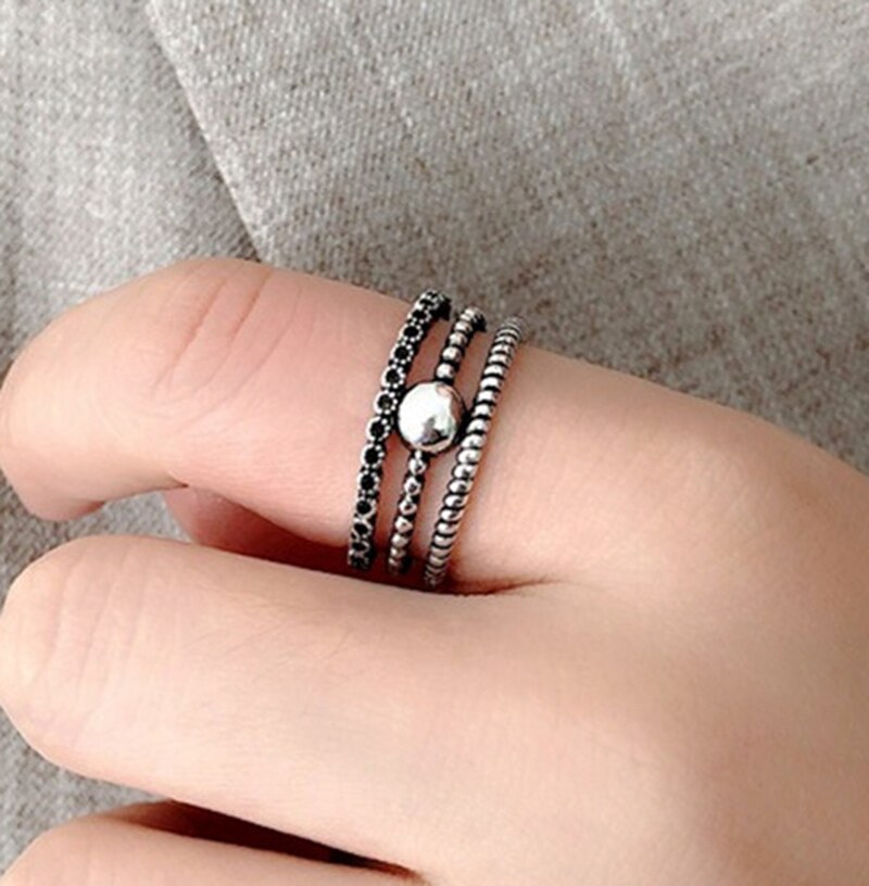 Neue modisch Charme Perlen Ringe Für Frauen Männer Boho Knöchel Party Ringe Punk Cocktail Schmuck Mädchen