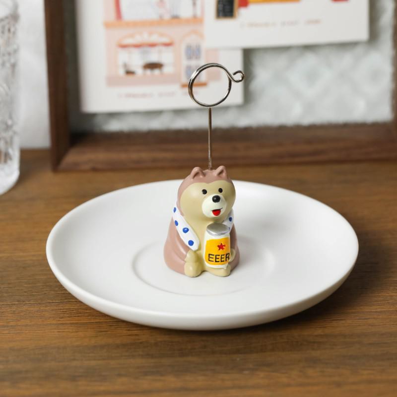 Leuke Kawaii Basis Bruiloft Tafel Naam Nummer Houder Feestdecoratie Kaarthouders Foto Memo Opmerking Foto Clip Houder: Licht Groen