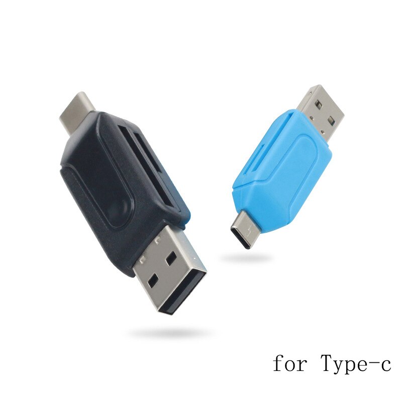 Fffas 2 In 1 Multifunctionele USB2.0 Usb Sd Tf Kaartlezer En Type-C Otg Kabel Adapter voor Huawei Smartisan Laptop Computer Pc